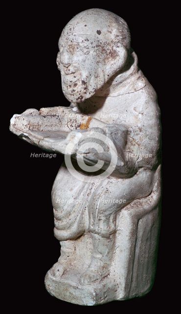 Pipeclay figure from a Roman tomb. Artist: Unknown