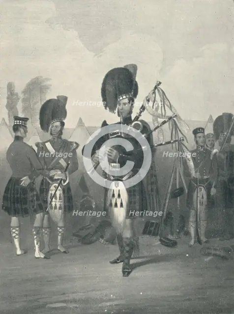 'Piper, 42nd Royal Highlanders', c19th century, (1909). Artist: Unknown.
