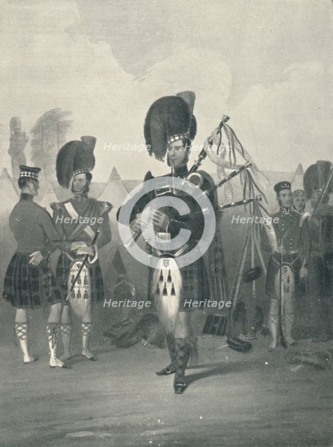 'Piper, 42nd Royal Highlanders', c19th century, (1909). Artist: Unknown.