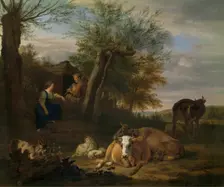 Piper, mid-17th century. Creator: Adriaen van de Velde
