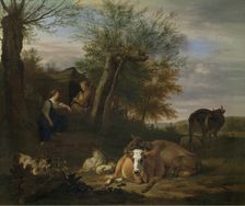 Piper, mid-17th century. Creator: Adriaen van de Velde