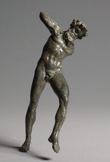 Piping and Dancing Satyr, 300-100 BC. Creator: Unknown
