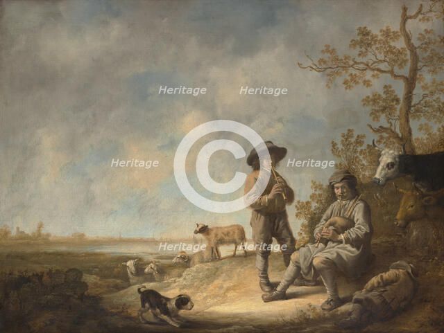 Piping Shepherds, ca. 1643-44. Creator: Aelbert Cuyp.