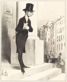 Pique-Assiette, 1841. Creator: Honore Daumier