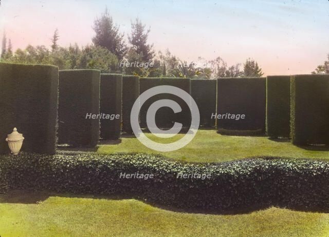 "Piranhurst," Henry Ernest Bothin house, 371 Cold Spring Road, Montecito, California., 1917. Creator: Frances Benjamin Johnston.