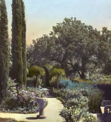 "Piranhurst," Henry Ernest Bothin house, 371 Cold Spring Road, Montecito, California, 1917. Creator: Frances Benjamin Johnston