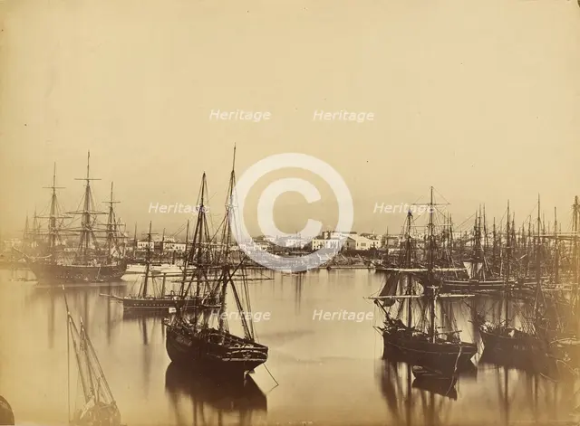 Piraeus, Greece, about 1865-1875. Creator: Unknown.