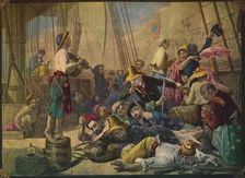 Pirates Decoying an American Ship c1880