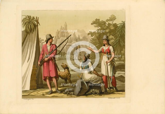 Pirates of the Caribbean, 1800s. Creator: Bonatti, D.K. (active 1720-1780).