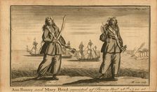 Pirates of the Caribbean: Ann Bonny and Mary Read convicted of Piracy, November 28th, 1720..., 1724. Creator: Cole, B. (active 1720-1754)