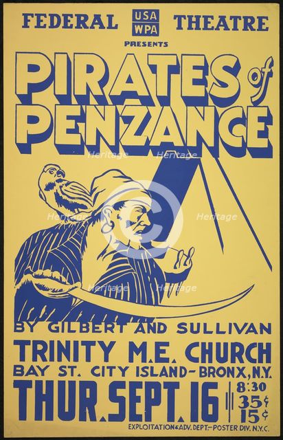 Pirates of Penzance, New York, [1930s]. Creator: Unknown.