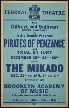 Pirates of Penzance, New York, [1930s]. Creator: Unknown