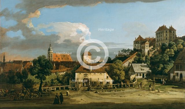 Pirna: The Obertor from the South, mid-1750s. Creator: Bernardo Bellotto.