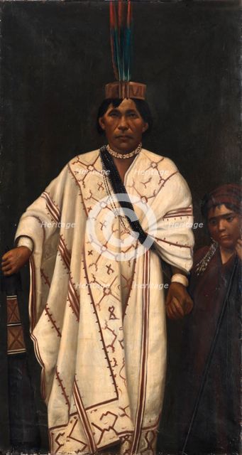 Piro Indian Chief, ca. 1890-1892. Creator: Unknown.