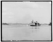 Piscatacqua [sic] River and rivermouth landing, Portsmouth, N.H., between 1900 and 1906. Creator: Unknown