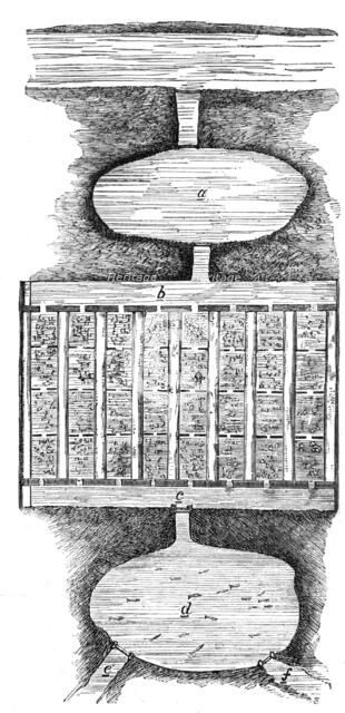Pisciculture - ponds at home and abroad: salmon breeding-ponds, 1862. Creator: Unknown.