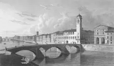 Pisa 1818. Artist: Charles Theodosius Heath