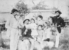 Pissarro Family group plus Alice Isaacson and Tommy Pissarro Creator: Unknown