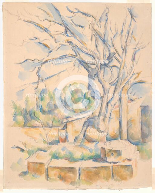 Pistachio Tree at Château Noir, c. 1900. Creator: Paul Cezanne.