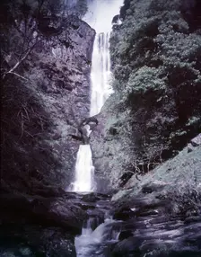 Pistyll Rhaeadr Waterfall, Wales, c1955. Creator: Arthur Charles Kirby Ware