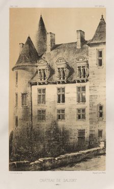 ...Pl.100, Château de Saligny (Alliers), 1860. Creator: Victor Petit (French, 1817-1874)