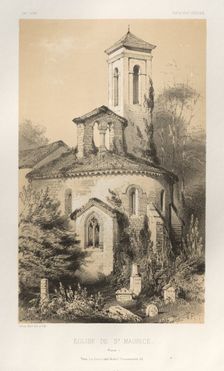 ...Pl.14, Eglise de St. Maurice (Vienne), 1860. Creator: Victor Petit (French, 1817-1874)