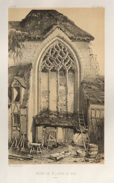 ...Pl.17, Ruine De St. Jean-Le-Bas (Aisne), 1860. Creator: Victor Petit (French, 1817-1874)