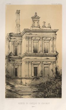 ...Pl. 19, Restes Du Chateau De Chaumot (Yonne), 1860. Creator: Victor Petit (French, 1817-1874)