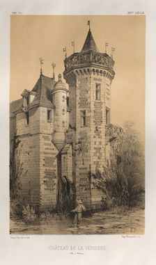 …Pl. 28, Chateau De La Verdiere (Ille en Vilaine), published 1860. Creator: Victor Petit (French, 1817-1874)