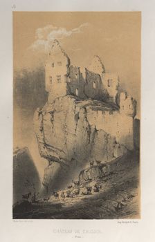 ...Pl. 30, Chateau De Crussol (Drome), 1860. Creator: Victor Petit (French, 1817-1874)