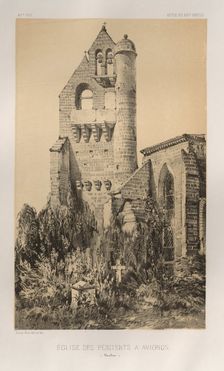 ...Pl. 40, Église Des Pénitents À Avignon (Vaucluse), 1860. Creator: Victor Petit (French, 1817-1874)