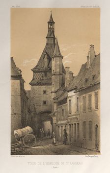 ...Pl. 42, Tour De LHorloge De St. Fargeau (Yonne), 1860. Creator: Victor Petit (French, 1817-1874)