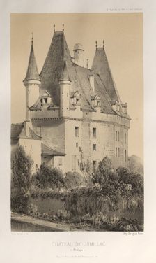 ...Pl. 51, Château De Jumillac (Dordogne), 1860. Creator: Victor Petit (French, 1817-1874)