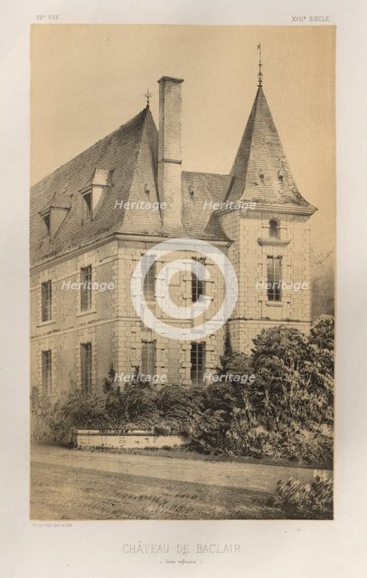 ...Pl. 59, Château De Baclair (Seine inférieure), 1860. Creator: Victor Petit (French, 1817-1874).