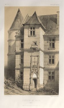 ...Pl. 62, Château De Folin (Yonne), 1860. Creator: Victor Petit (French, 1817-1874)