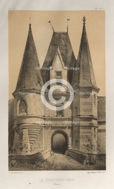 ...Pl. 65, Le ChasteLet-Neuf (Corrèze), 1860. Creator: Victor Petit (French, 1817-1874).