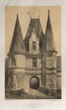 ...Pl. 65, Le ChasteLet-Neuf (Corrèze), 1860. Creator: Victor Petit (French, 1817-1874)