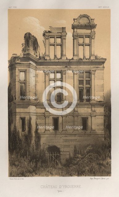 ...Pl. 66, Château DYrouerre (Yonne), 1860. Creator: Victor Petit (French, 1817-1874).