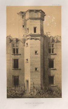 ...Pl. 69, Château de Rochefort (Côte dOr), 1860. Creator: Victor Petit (French, 1817-1874)