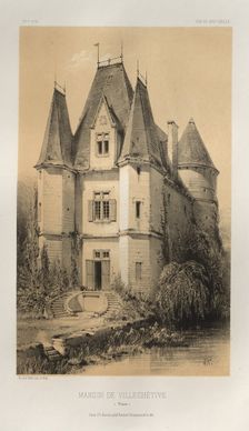 ...Pl. 70, Manoir De Villechétive (Nièvre), 1860. Creator: Victor Petit (French, 1817-1874)
