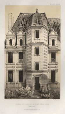 ...Pl. 71, Ruines Du Château De Mont-Saint-Jean (Saône et Loire), 1860. Creator: Victor Petit (French, 1817-1874)