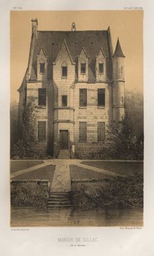 ...Pl. 73, Manoir De Sillac (Lot et Garonne), 1860. Creator: Victor Petit (French, 1817-1874)