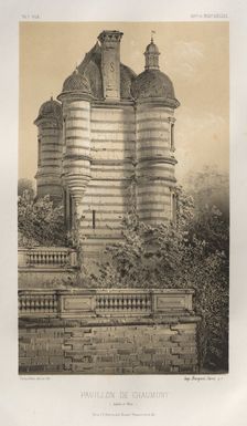 ...Pl. 76, Pavillon De Chaumont (Saône et Loire), 1860. Creator: Victor Petit (French, 1817-1874)