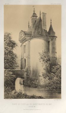 ...Pl. 83, Porte du Château de Saint-Martin-Du-Bec (Seine Infèrieure), 1860. Creator: Victor Petit (French, 1817-1874)