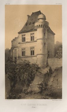 ...Pl. 84, Petit Château dExideuil (Dordogne), 1860. Creator: Victor Petit (French, 1817-1874)