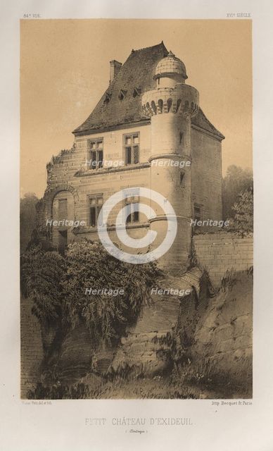 ...Pl. 84, Petit Château dExideuil (Dordogne), 1860. Creator: Victor Petit (French, 1817-1874).