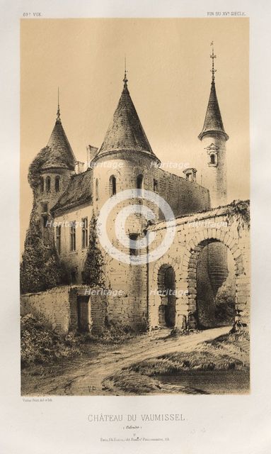 ...Pl. 89, Château du Vaumissel (Calvados), 1860. Creator: Victor Petit (French, 1817-1874).
