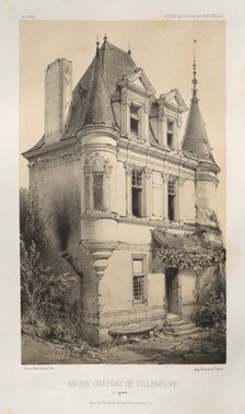 ...Pl. 9, Ancien Chateau de Villeneuve (Yonne), 1860. Creator: Victor Petit (French, 1817-1874)
