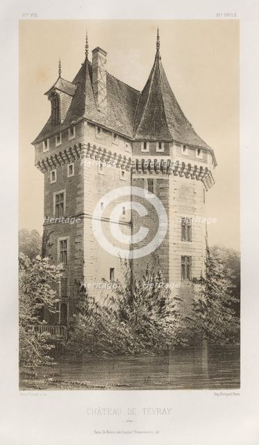 ...Pl. 91, Château de Tévray (Eure), 1860. Creator: Victor Petit (French, 1817-1874).