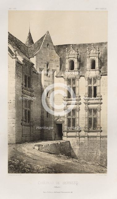 ...Pl. 92, Château de Bernesq (Calvados), 1860. Creator: Victor Petit (French, 1817-1874).